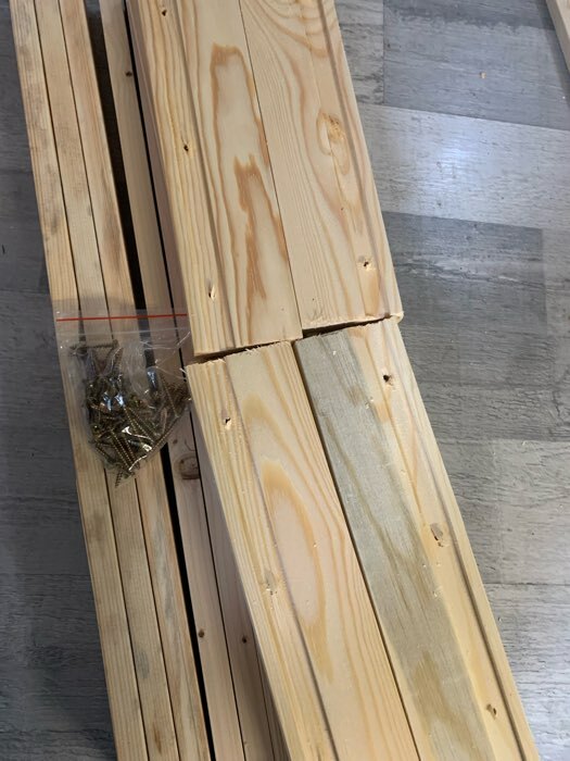 Фотография покупателя товара Стеллаж деревянный 150х64х27,5 см, 4 полки, 2 сорт - Фото 3
