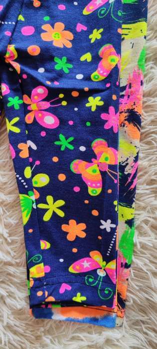 Фотография покупателя товара Леггинсы для девочки 2шт, цвет разноцветный, рост 104 см - Фото 4