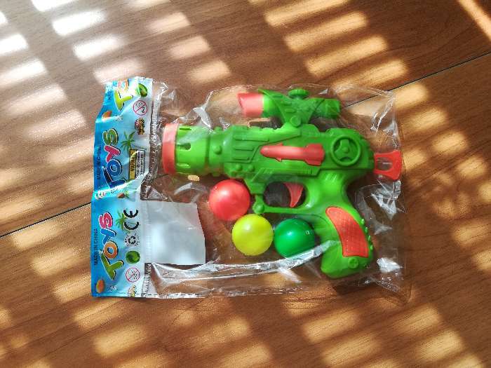 Фотография покупателя товара Пистолет «Стрелок», стреляет шариками, цвета МИКС