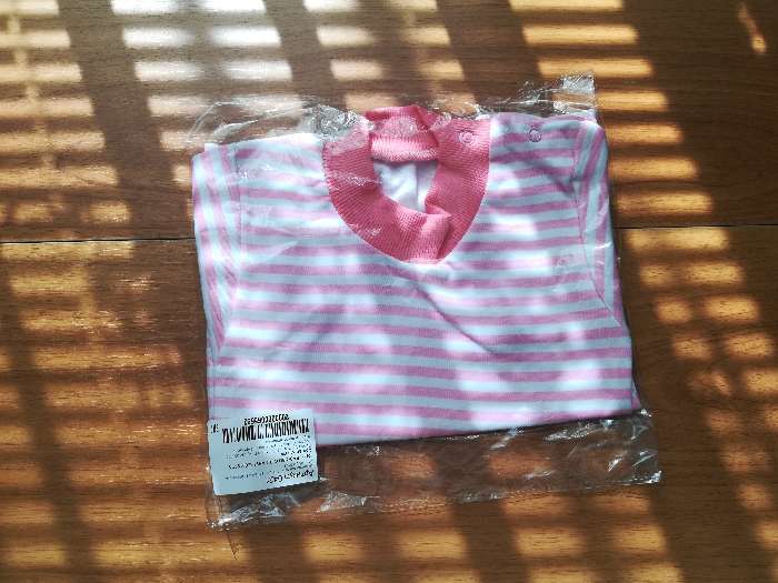 Фотография покупателя товара Футболка детская, цвет розовый/микс, рост 74 см - Фото 5