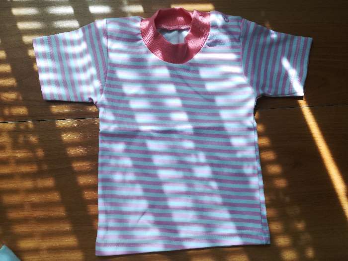 Фотография покупателя товара Футболка детская, цвет розовый/микс, рост 74 см - Фото 3