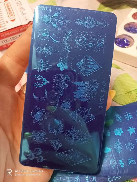 Фотография покупателя товара Пластина для стемпинга металлическая «Эскизы», 12×6 см - Фото 1