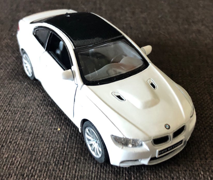 Фотография покупателя товара Машина металлическая BMW M3 Coupe, масштаб 1:36, открываются двери, инерция, цвет серый - Фото 4