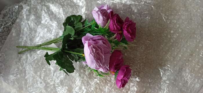 Фотография покупателя товара Букет искусственный «Камелия», 4×26 см, МИКС - Фото 2