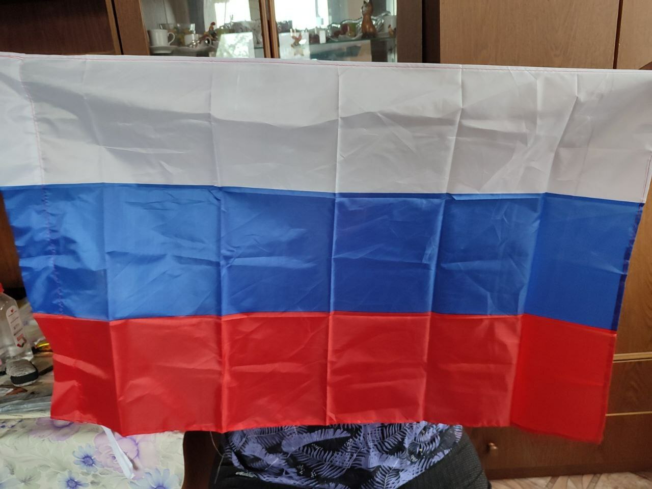 Фотография покупателя товара Флаг России с гербом, 60 х 90 см, полиэфирный шёлк