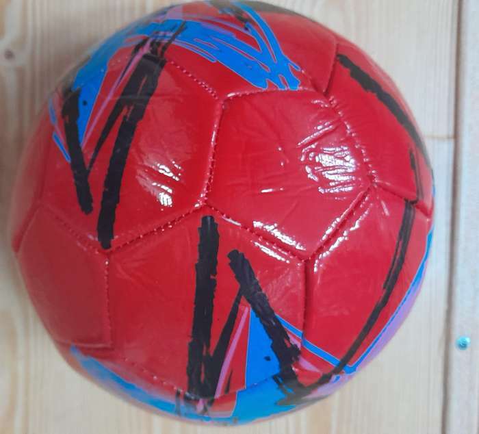 Фотография покупателя товара Мяч футбольный ONLYTOP, ПВХ, машинная сшивка, 32 панели, размер 5, 310 г
