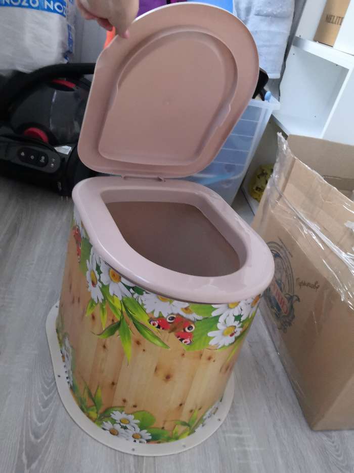 Фотография покупателя товара Туалет дачный, h = 36 см, без дна, с отверстиями для крепления к полу, МИКС - Фото 2