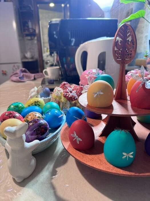 Фотография покупателя товара Подставка для яиц пасхальная Доляна «Зайчик», 8 ячеек, 20×16 см, дерево - Фото 4