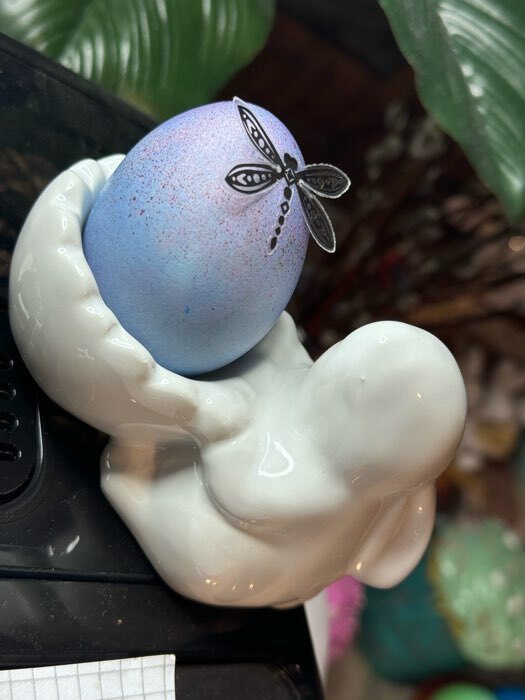 Фотография покупателя товара Подставка для яиц Доляна «Зайка», 11×6×8 см - Фото 4