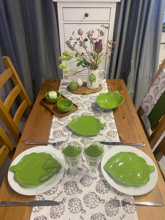 Фотография покупателя товара Соусник керамический «Артишок», 10 см, 250 мл, цвет зелёный - Фото 2