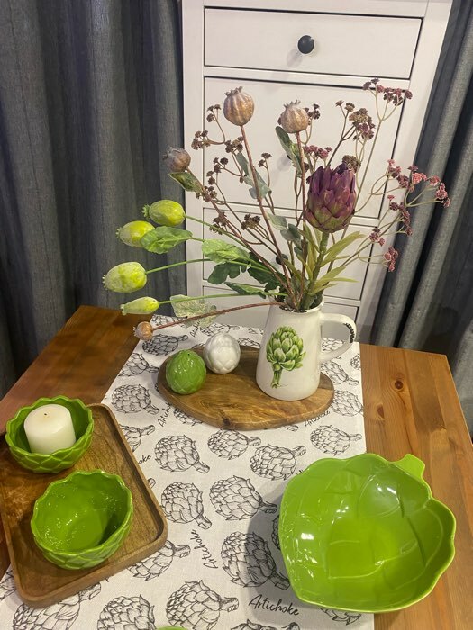 Фотография покупателя товара Соусник керамический «Артишок», 10 см, 250 мл, цвет зелёный - Фото 1