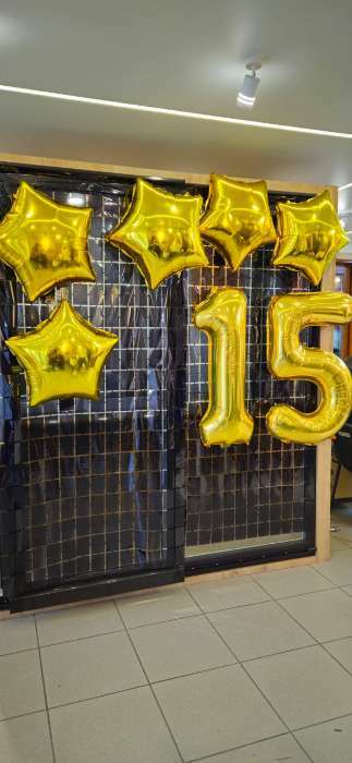 Фотография покупателя товара Воздушный шар фольгированный 24" «Звезда» - Фото 1