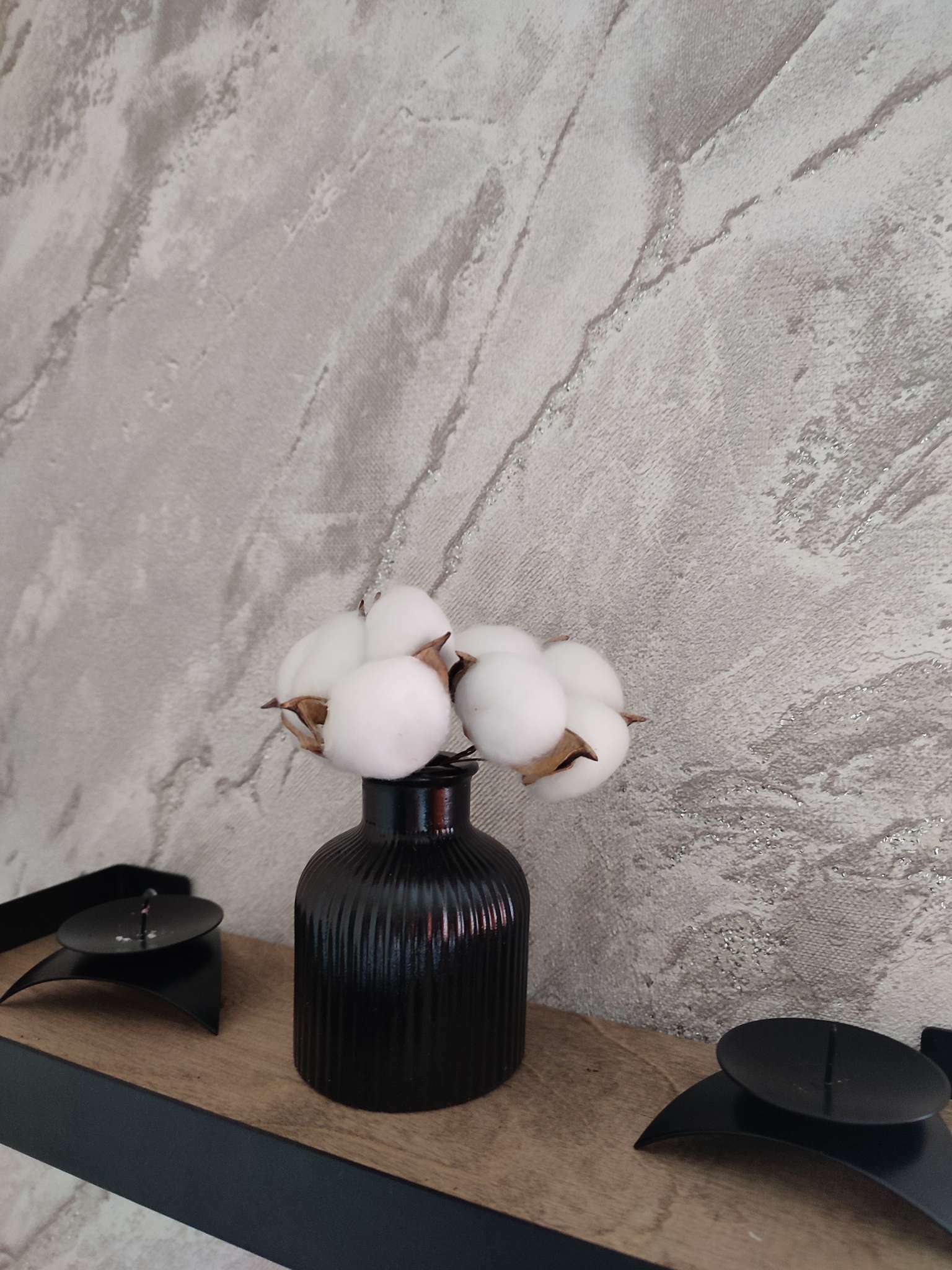 Фотография покупателя товара Декор для творчества «Сухие цветы хлопка» на проволоке, 3 шт. - Фото 4