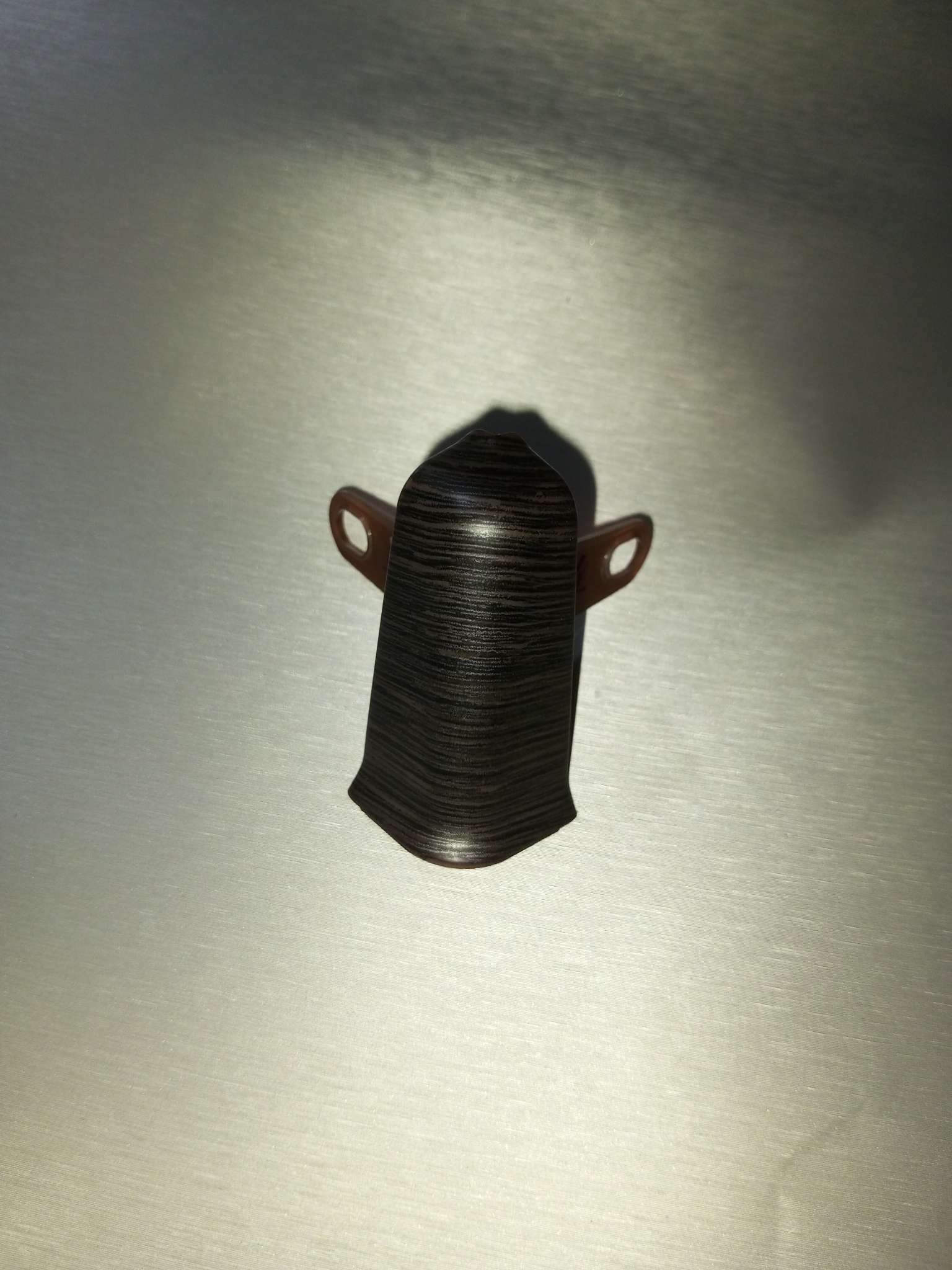 Фотография покупателя товара Угол наружный (внешний) «Деконика», с крепежом для плинтуса, 55 мм, 303 венге темный - Фото 1