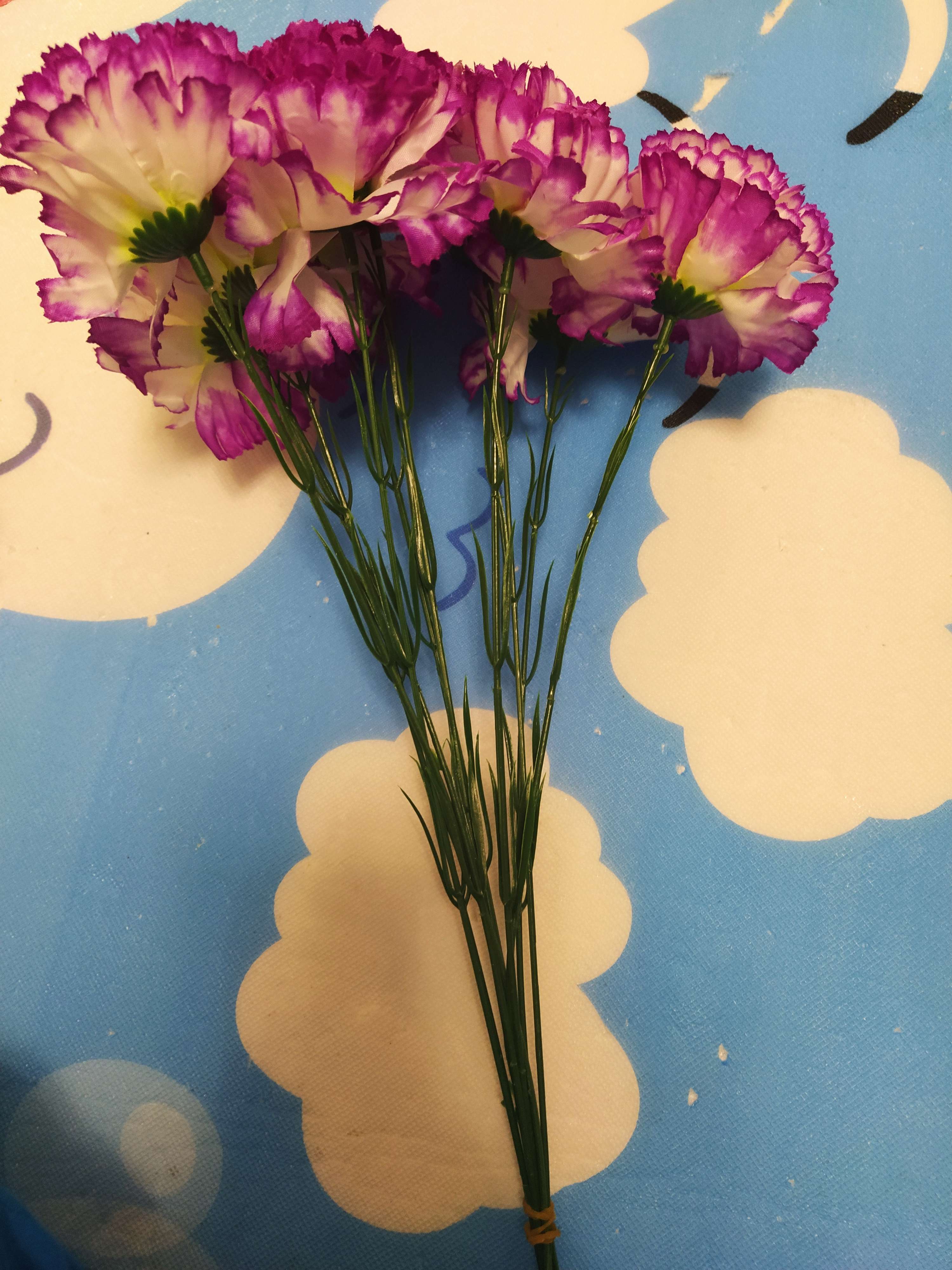 Фотография покупателя товара Цветы искусственные гвоздика 37 см, сиреневый - Фото 7