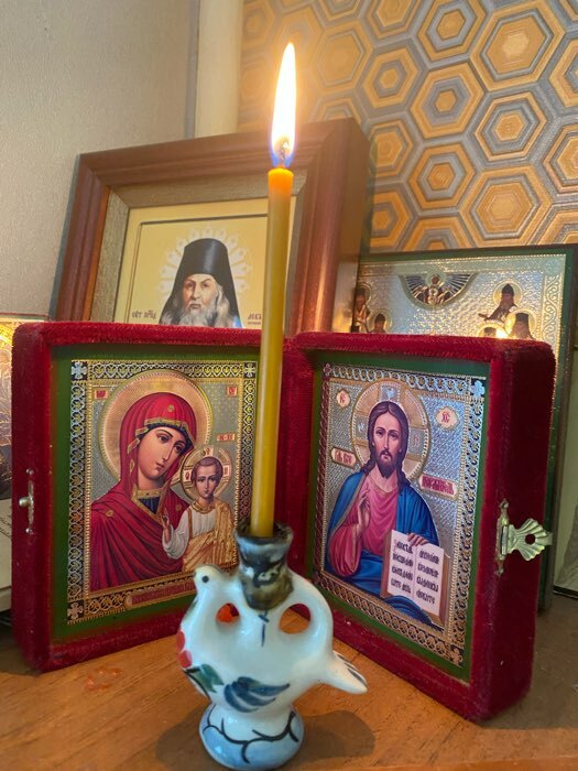 Фотография покупателя товара Набор свечей церковных для домашней молитвы восковые, 12 шт
