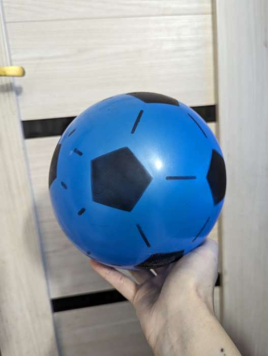 Фотография покупателя товара Мяч детский ZABIAKA «Футбол», d=22 см, 65 г, цвет МИКС