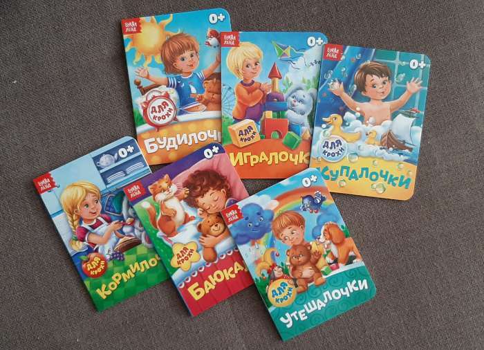 Фотография покупателя товара Книги картонные, набор 6 шт., по 10 стр. - Фото 3