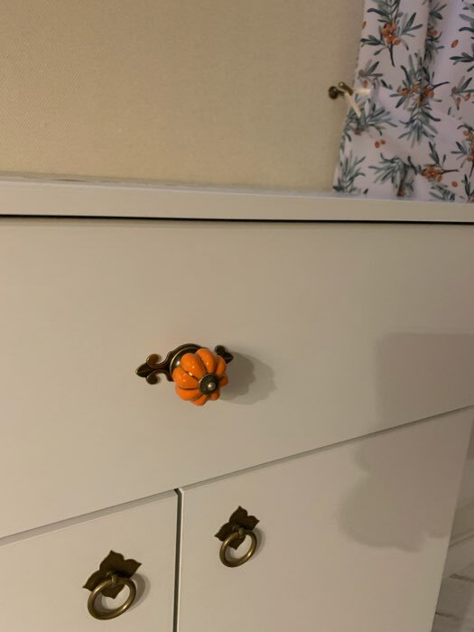 Фотография покупателя товара Ручка кнопка PEONY Ceramics 001, керамическая, бежевая - Фото 3