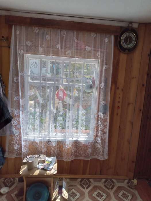 Фотография покупателя товара Тюль на кухню без шторной ленты,165х170 см, цвет белый, 100% полиэстер - Фото 2