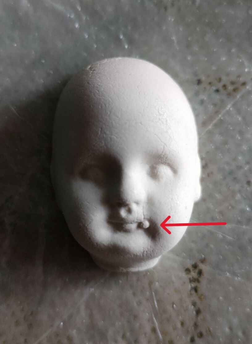 Фотография покупателя товара Молд силикон "Лицо младенца" №13 3х2х1,5 см