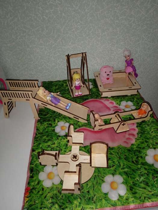 Фотография покупателя товара Кукольная мебель «Детская площадка» - Фото 1