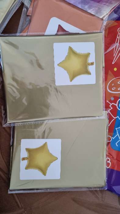 Фотография покупателя товара Шар фольгированный 18" "Звезда", в одной фасовке один цвет, цвета МИКС - Фото 8