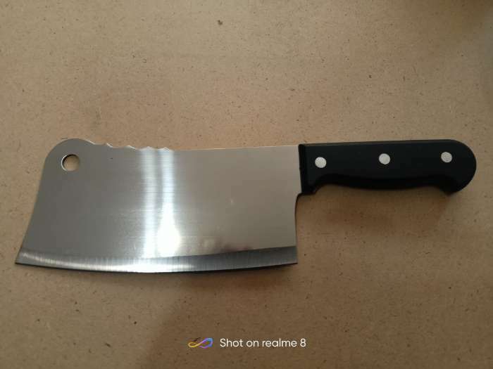 Фотография покупателя товара Нож - топорик кухонный Доляна «Тесак», лезвие 17 см