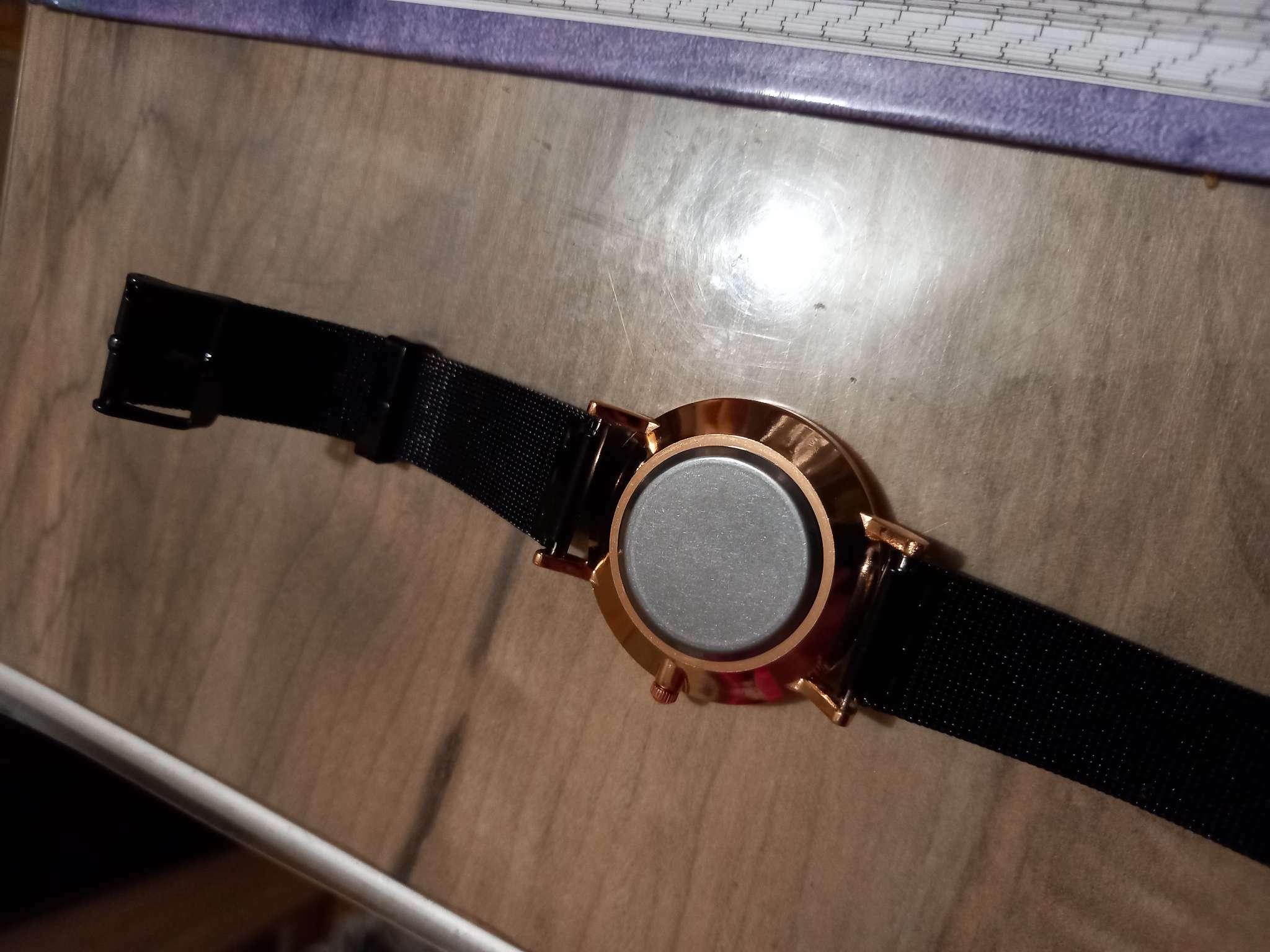 Фотография покупателя товара Часы наручные женские "Ливато", d-3.7 см, черные - Фото 6