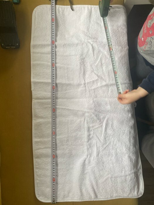 Фотография покупателя товара Полотенце детское "Дино" 50*90 см, 100% хл, муслин 105 гр/м2, махра 300гр/м2 - Фото 1