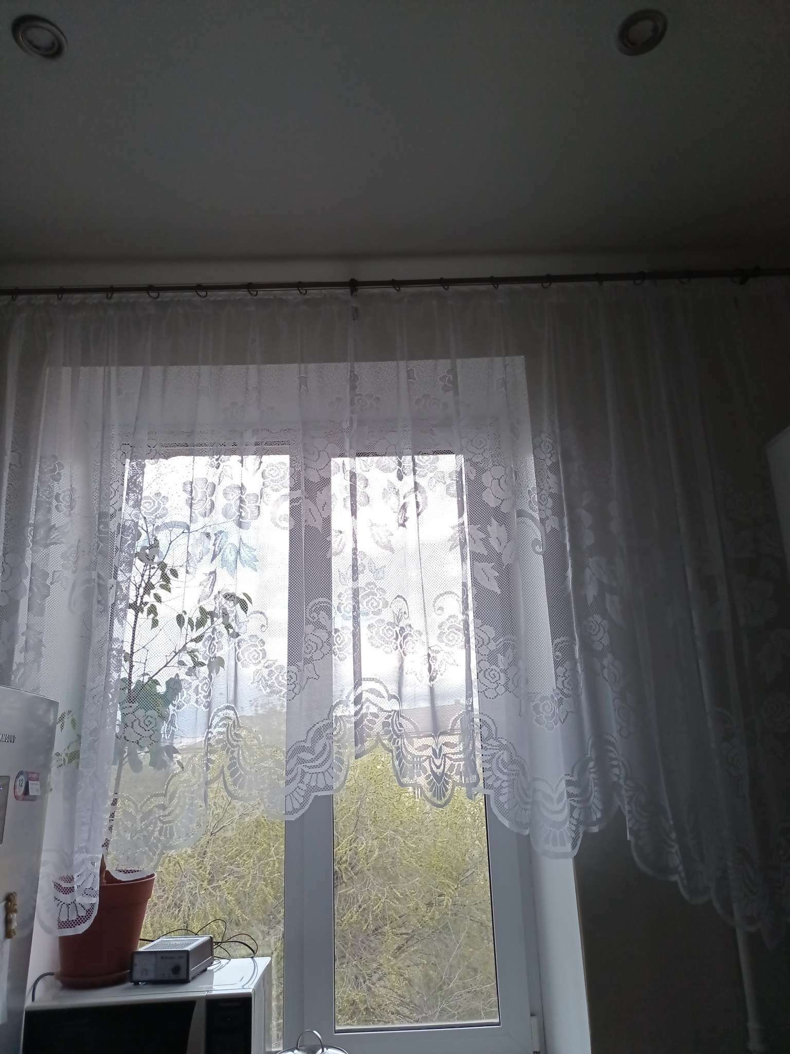 Фотография покупателя товара Занавеска со шторной лентой 470х165 см, цвет белый, 100% полиэстер - Фото 1
