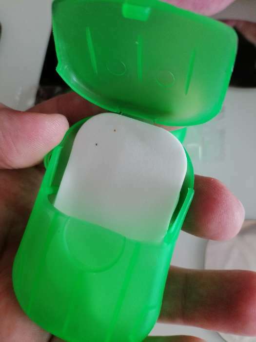 Фотография покупателя товара Листовое дорожное мыло, зеленый, 20 шт