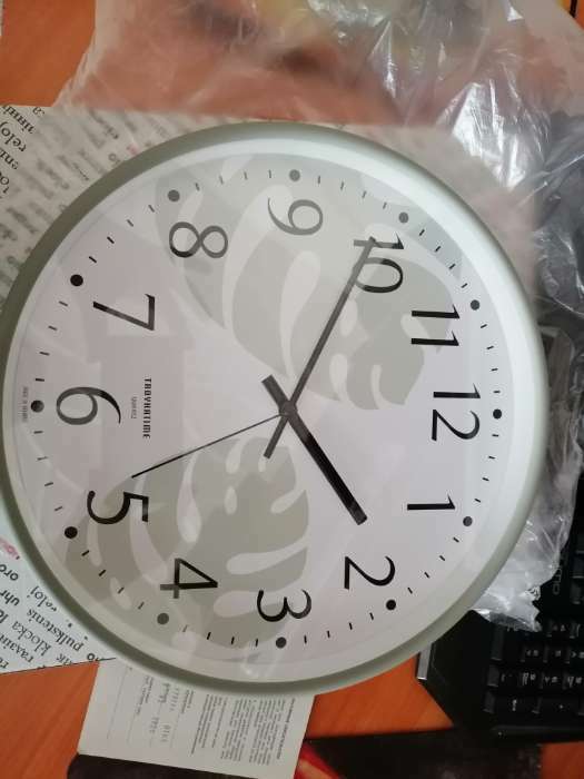 Фотография покупателя товара Часы настенные "Папоротник",  плавный ход, d-30 см