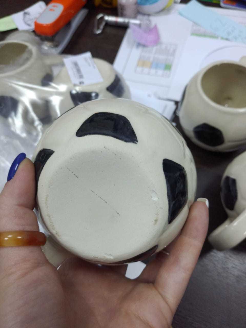 Фотография покупателя товара Кружка "Мяч", керамика, 0.33 л, 1 сорт - Фото 19
