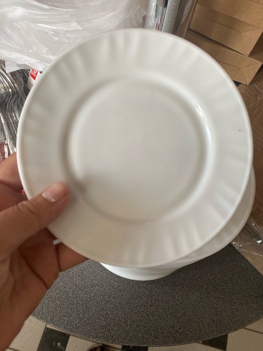 Фотография покупателя товара Тарелка пирожковая Доляна «Регал», d=15 см, стеклокерамика, цвет белый - Фото 3