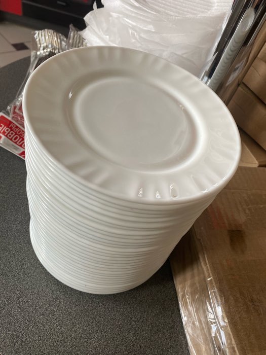Фотография покупателя товара Тарелка пирожковая Доляна «Регал», d=15 см, стеклокерамика, цвет белый - Фото 2