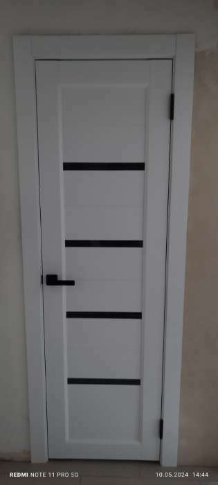 Фотография покупателя товара Комплект межкомнатной двери B-2/08 Белая шагрень 2000x600 - Фото 3