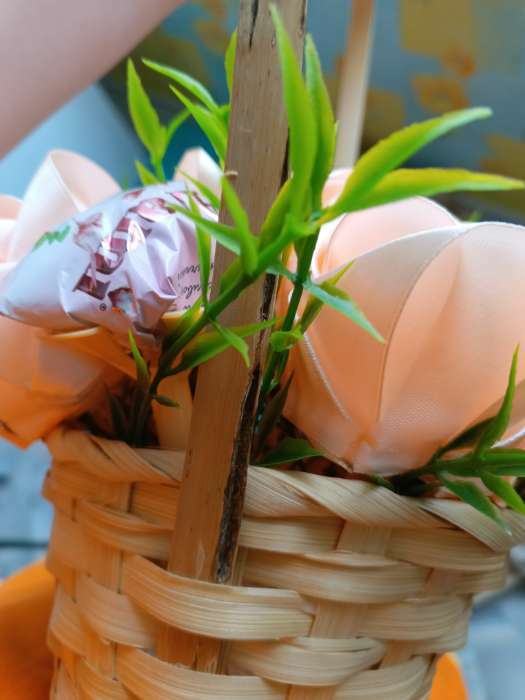 Фотография покупателя товара Корзина плетёная, бамбук, натуральный цвет, (цилиндр), средняя - Фото 104