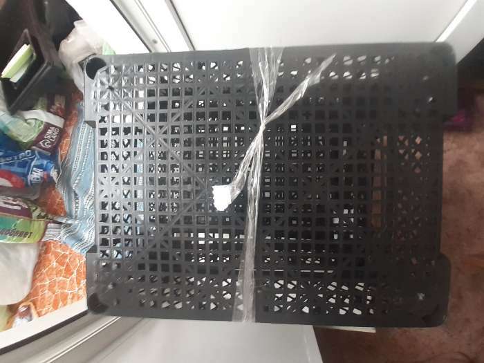 Фотография покупателя товара Ящик универсальный, пластиковый, 40 × 30 × 13 см, чёрный, УЦЕНКА