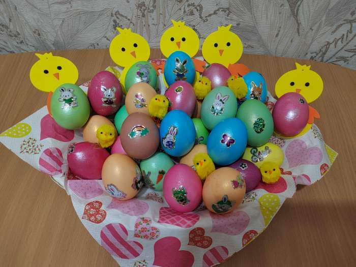 Фотография покупателя товара Красители пищевые для яиц «Пасхальный набор Роскошное сияние» - Фото 1