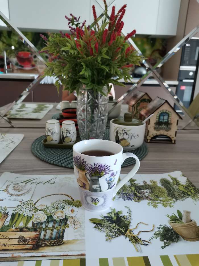 Фотография покупателя товара Салфетка сервировочная на стол «Травы», 60×90 см - Фото 1
