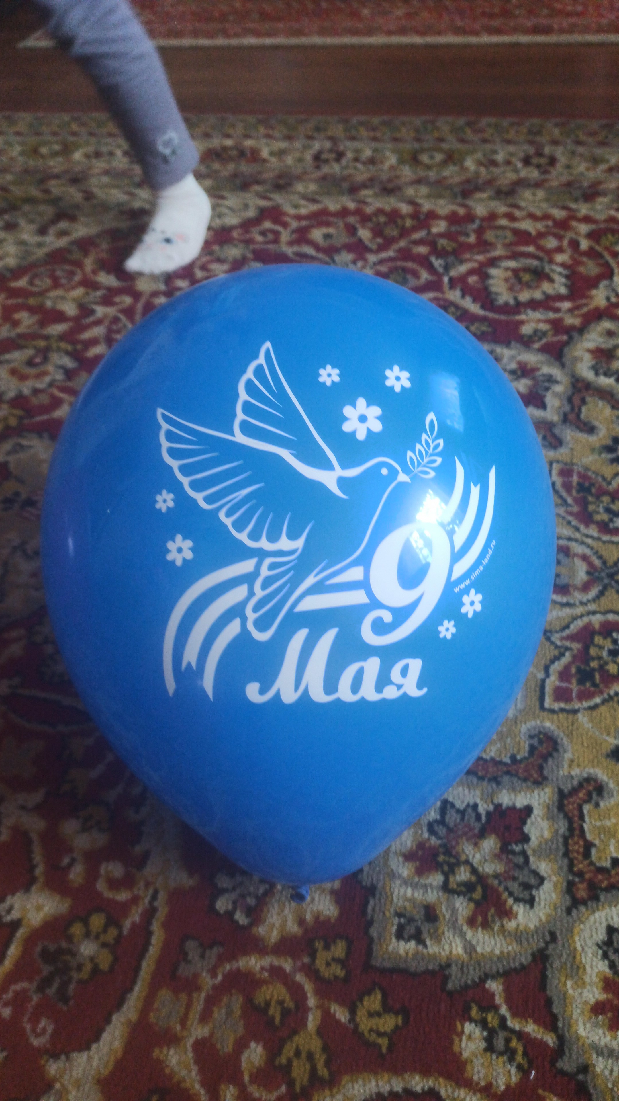 Фотография покупателя товара Набор воздушных шаров 12" «9 Мая», голубь, 50 шт. - Фото 11