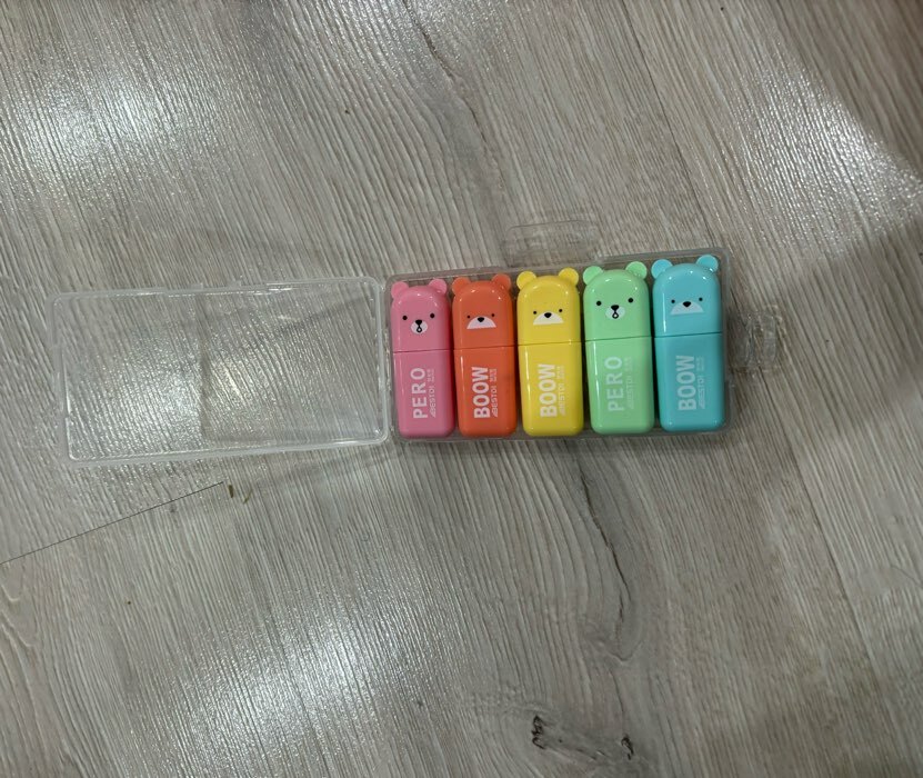 Фотография покупателя товара Набор маркеров-текстовыделителей "Зверьки", 5 цветов, мини - Фото 2