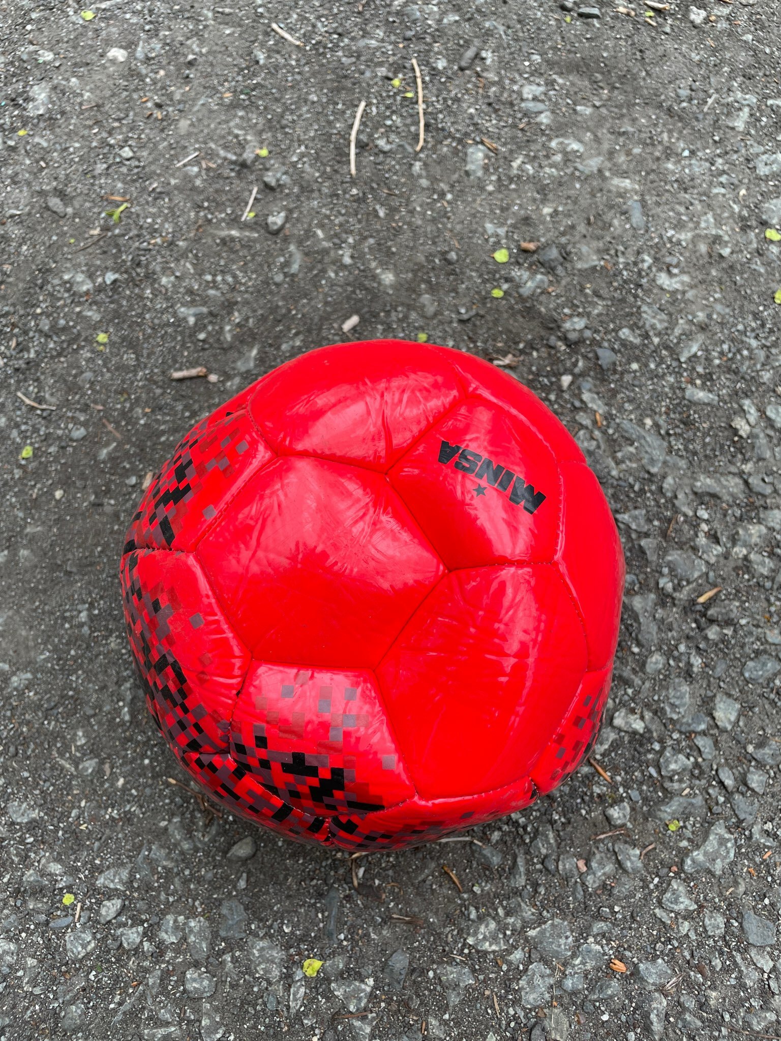 Фотография покупателя товара Мяч футбольный MINSA, PU, машинная сшивка, 32 панели, р. 5