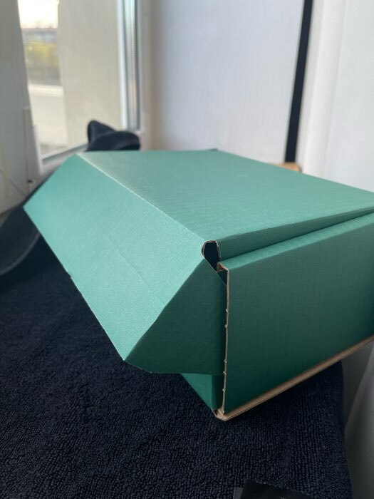 Фотография покупателя товара Коробка самосборная, изумрудная, 22 х 16,5 х 10 см - Фото 5