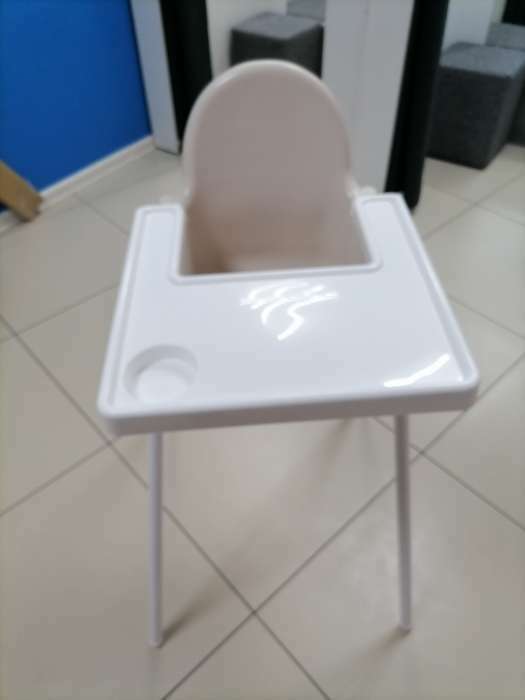 Фотография покупателя товара Стульчик для кормления пластиковый, белый - Фото 2