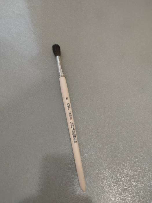 Фотография покупателя товара Кисть для рисования, белка, № 2, Calligrata, круглая, деревянная ручка - Фото 4