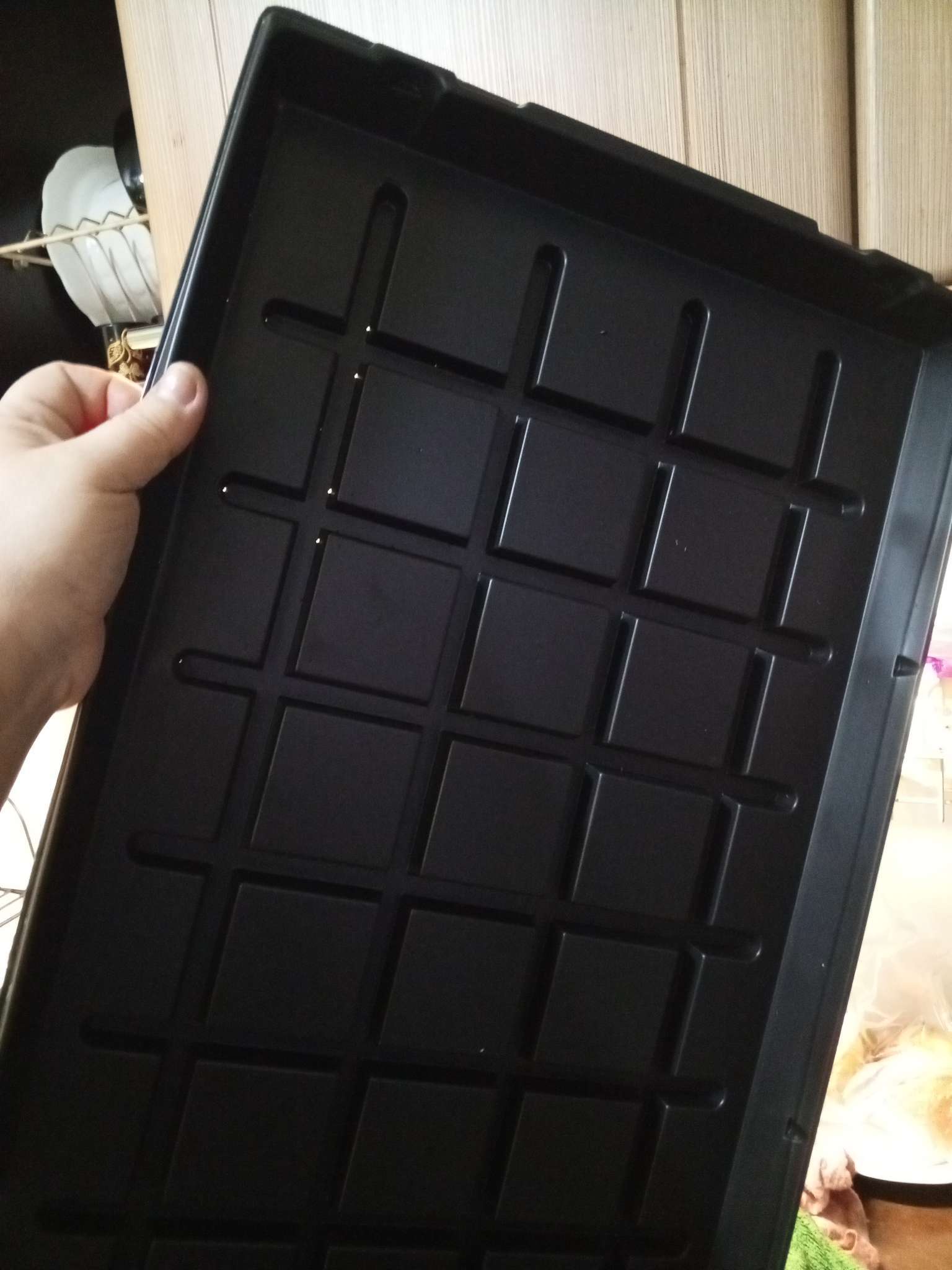 Фотография покупателя товара Поддон для рассады, 53 × 33 × 4.7 см, пластик, чёрный, Greengo - Фото 6