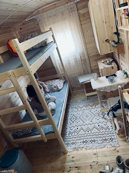 Фотография покупателя товара Двухъярусная кровать «Дюна», 70 × 190 см, массив сосны - Фото 1