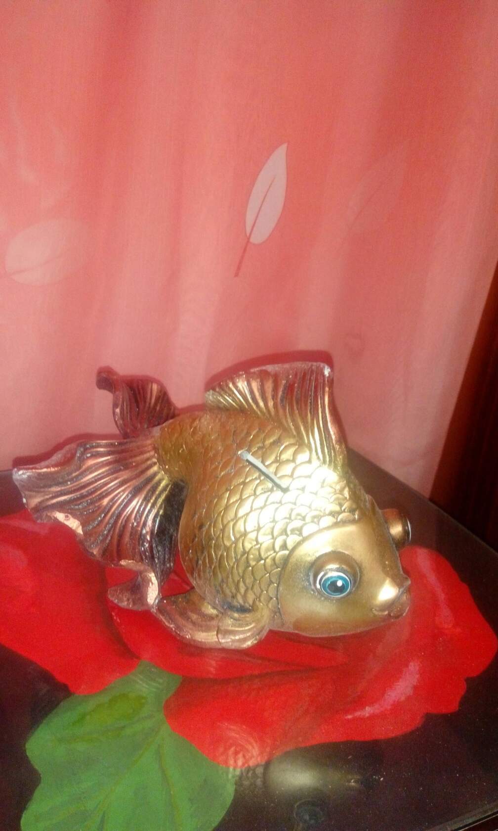 Фотография покупателя товара Копилка "Золотая рыбка"  13х25см